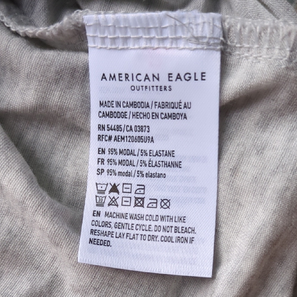 NWT American Eagle Soft and Sexy Oversized Short Sleeve Pocket Tee - Picture 4 of 4